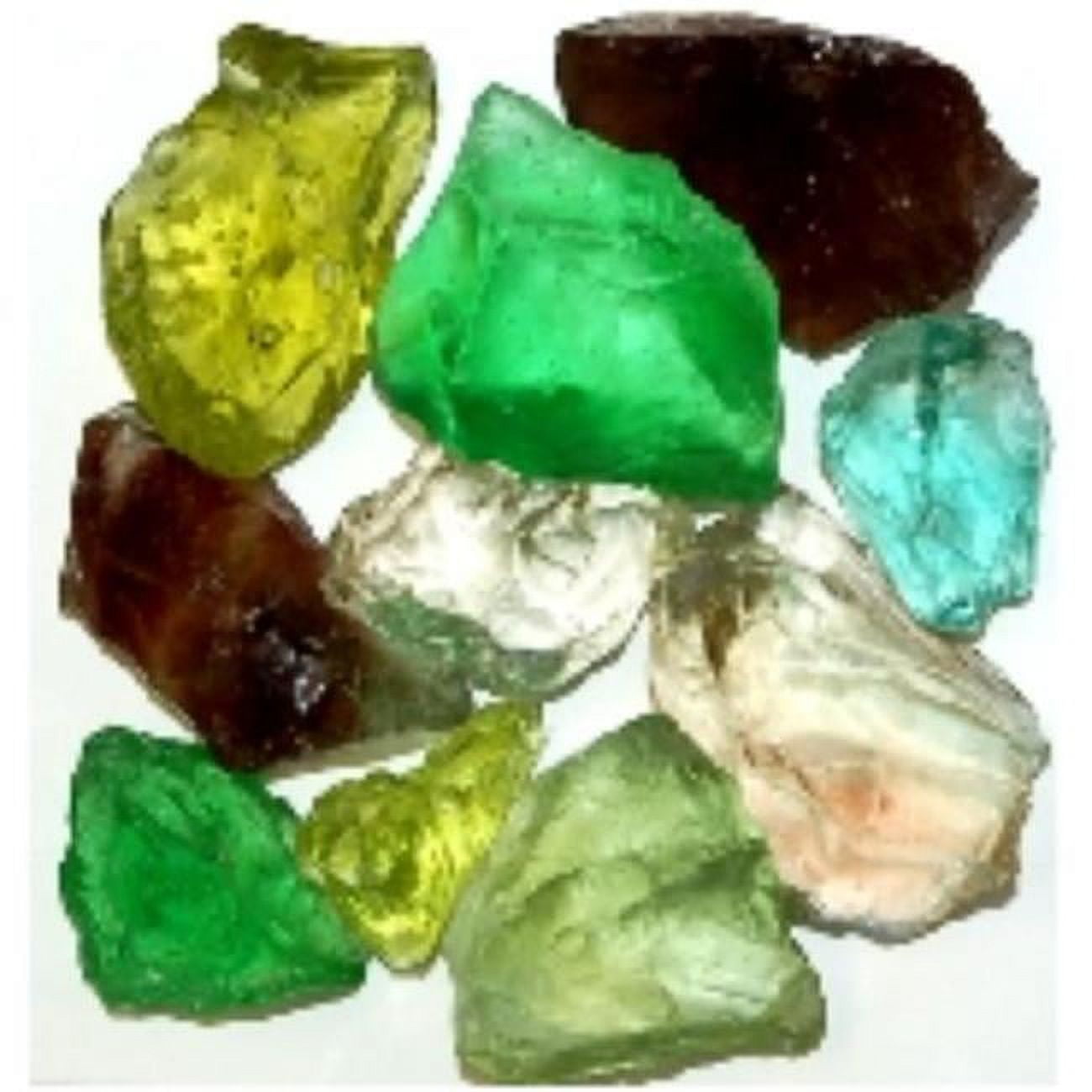 Recycled Chunky Glass, Jewel Mix - Medium - 0.5-1 in. - 25 lbs