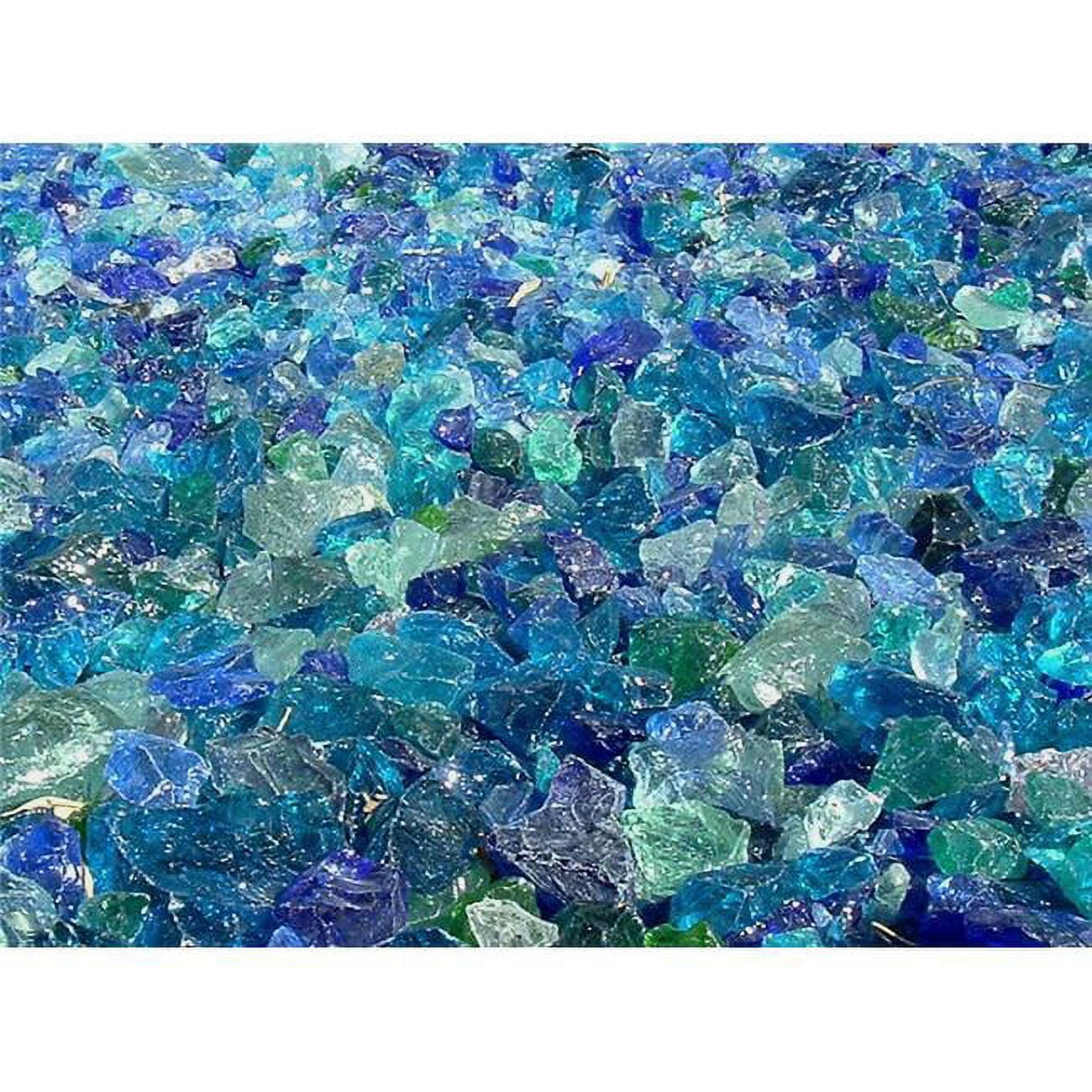 Recycled Chunky Glass, River Mix - Medium - 0.5-1 in. - 25 lbs