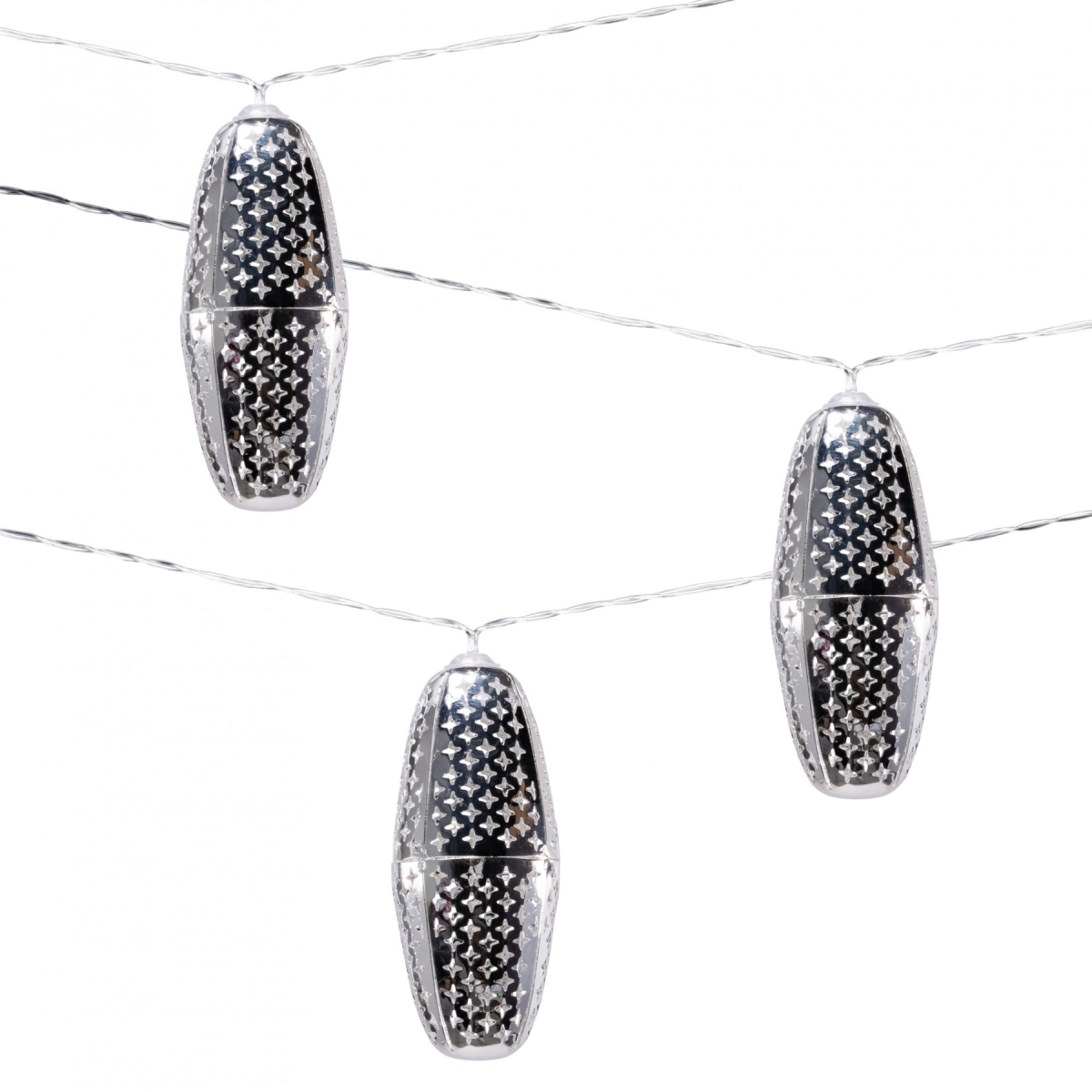 Picture of Allsop Home & Garden 32165 Marrakesh Metal Solar String Light&#44; Silver Stars