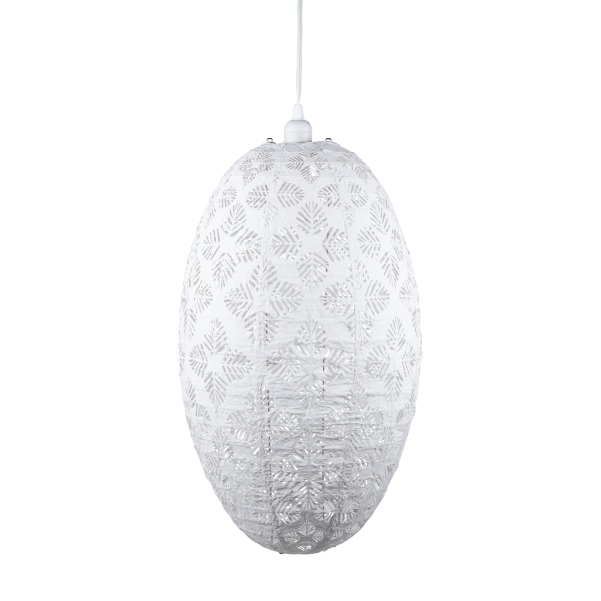 Picture of Allsop Home & Garden 32365 Soji Stella Nova Pod Geo Palm Tyvek Pendant Lamp&#44; White
