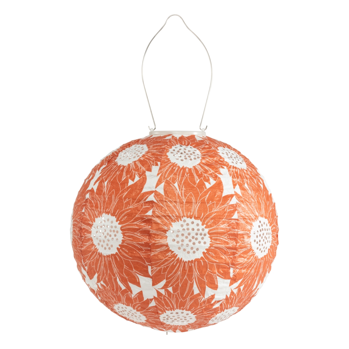Allsop Home & Garden, Soji Stella - Sunflower - 12" Solar Lantern - Persimmon