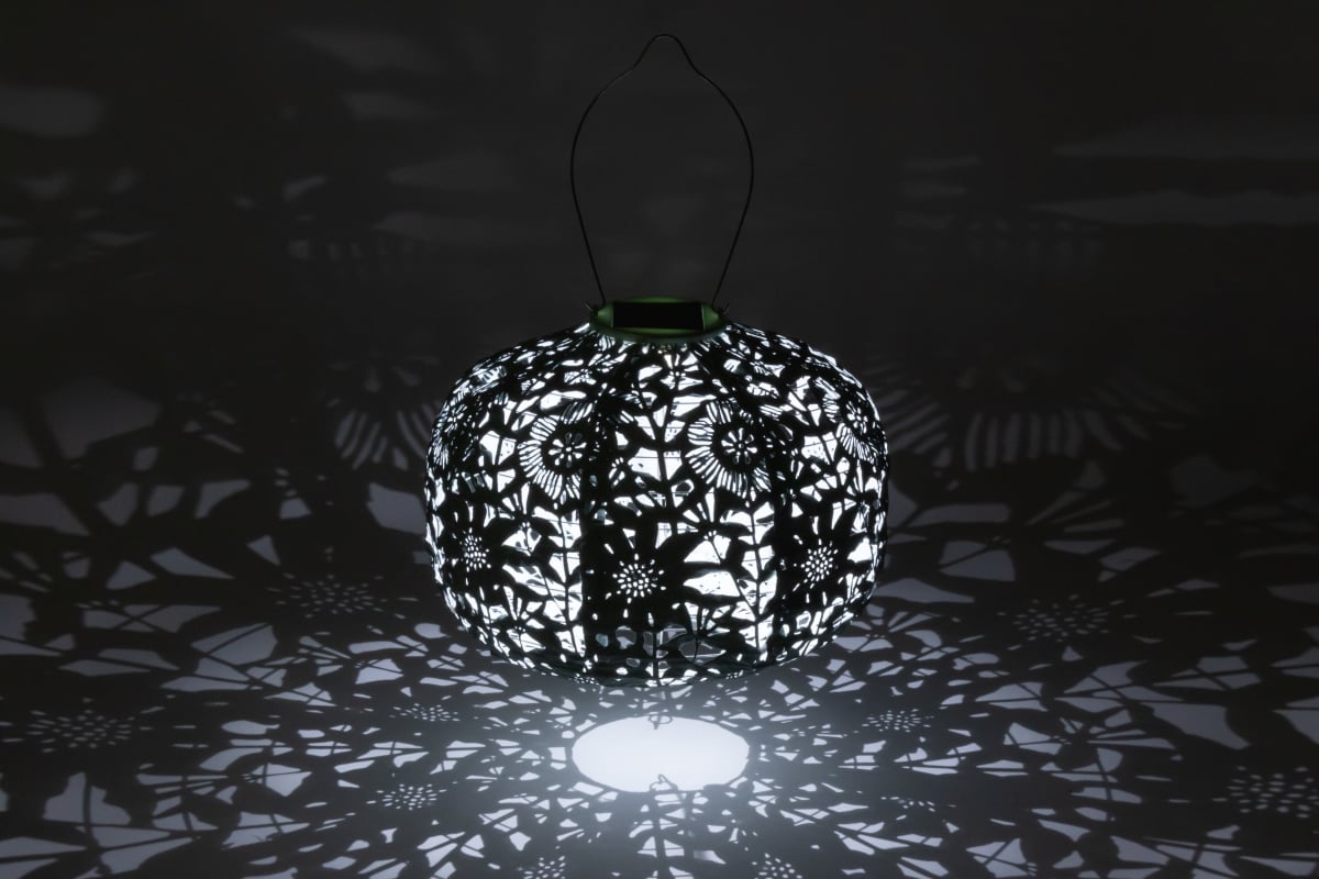 32531 Soji Stella Square Sunflower Solar Lantern - Sage