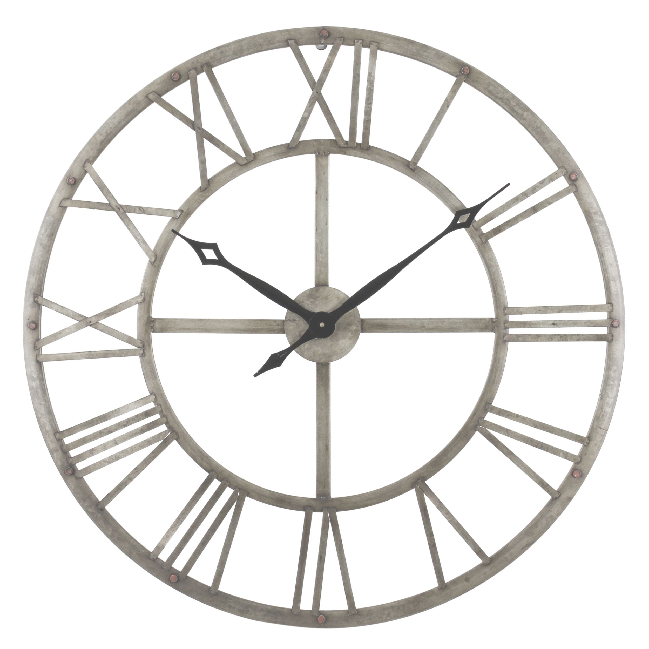 Picture of Aspire 5551 Samson Metal Wall Clock&#44; Gray