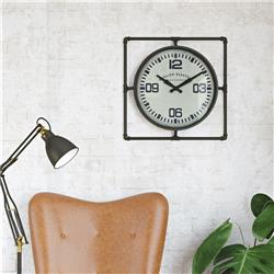 Picture of Aspire Home Accents 7463 Blanchard Industrial Wall Clock&#44; Gray