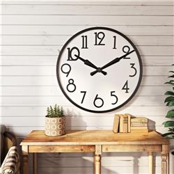 Picture of Aspire Home Accents 7470 Corby Large Wall Clock&#44; Black