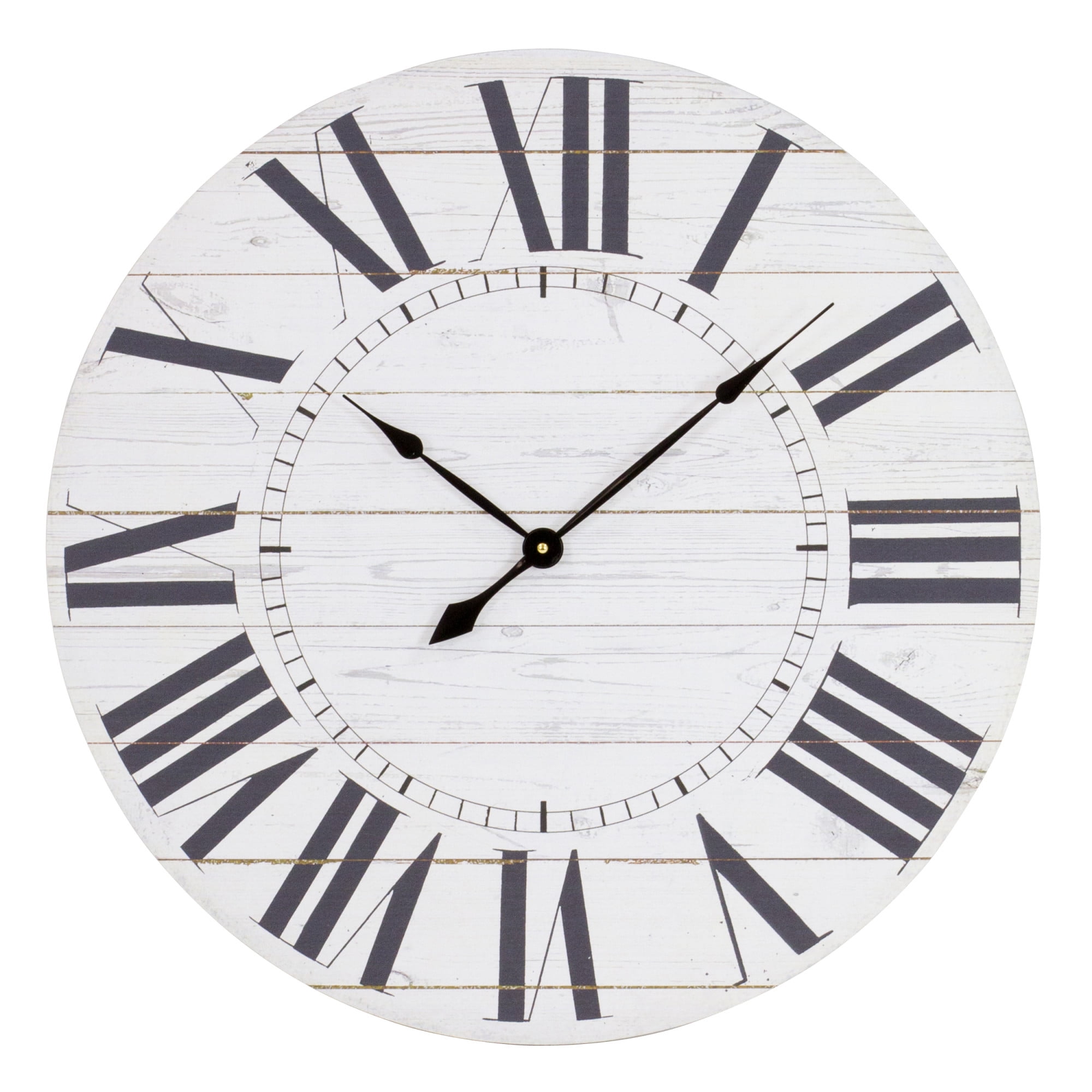 Picture of Aspire Home Accents 5865 Estelle French Country Wall Clock with Shiplap Face