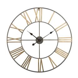 Picture of Aspire 9986 30 in. Solange Round Metal Wall Clock&#44; Light Gray