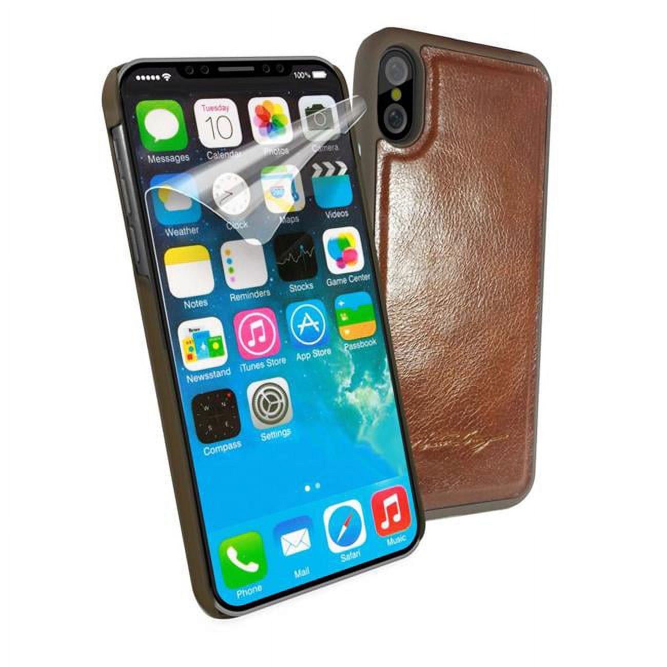 Tuff Luv C3-93 Alston Craig Magnetic Shell Replacement Vintage Leather Case for Apple iPhone X - Brown -  Ashtead Retail & Wholesale, C3_93