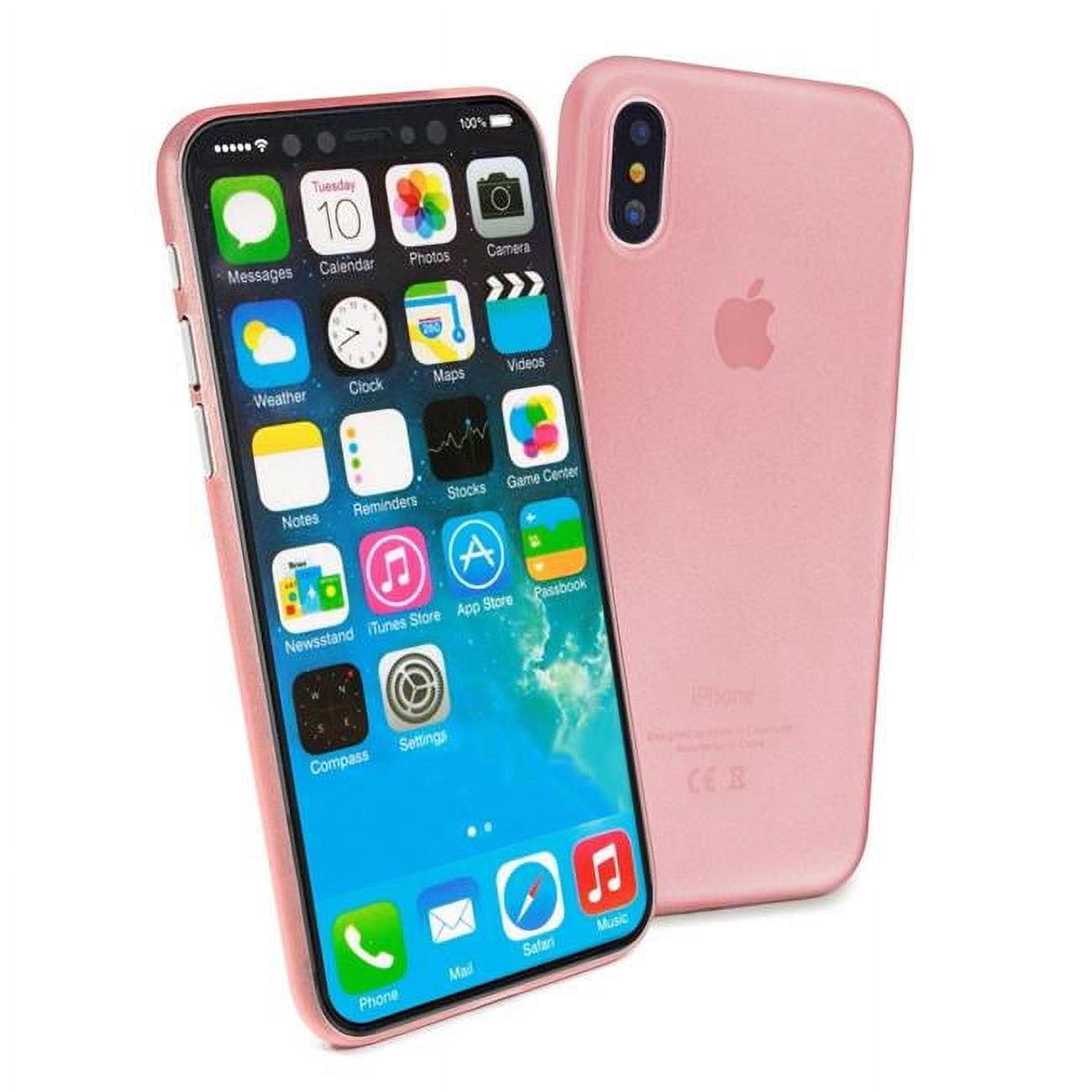Picture of Tuff-luv B10-98 Rigid Ultra-thin & Light Weight Skin Case for Apple iPhone X, Rose Gold