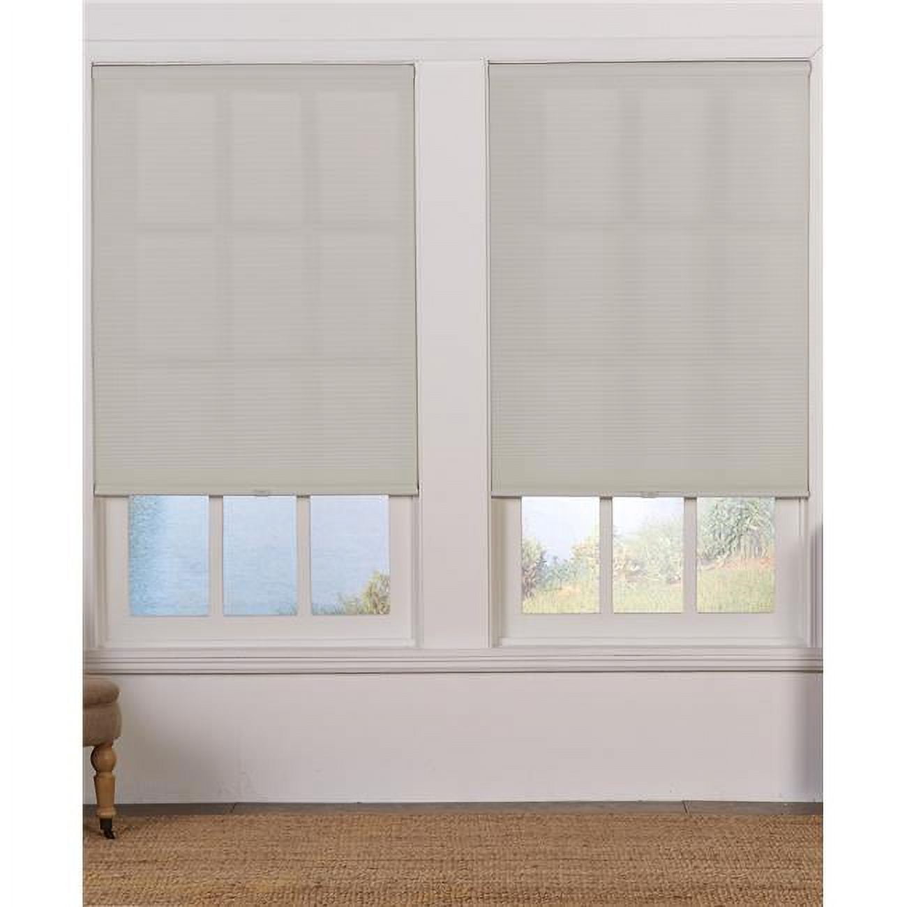 Cordless Light Filtering Cellular Shade, Gray - 37 x 64 in.