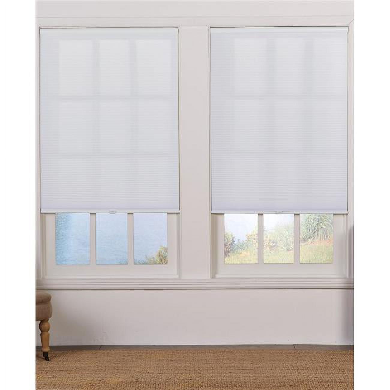 Cordless Light Filtering Cellular Shade, White - 27 x 72 in.