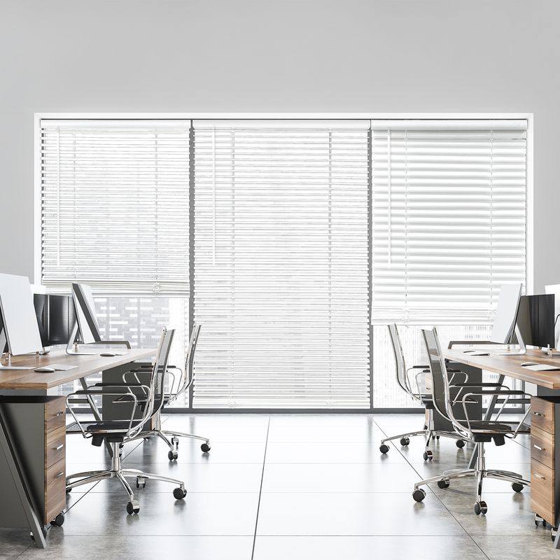 Cordless Mini Blind - White - 39 x 60 in. - Eco-Friendly Material