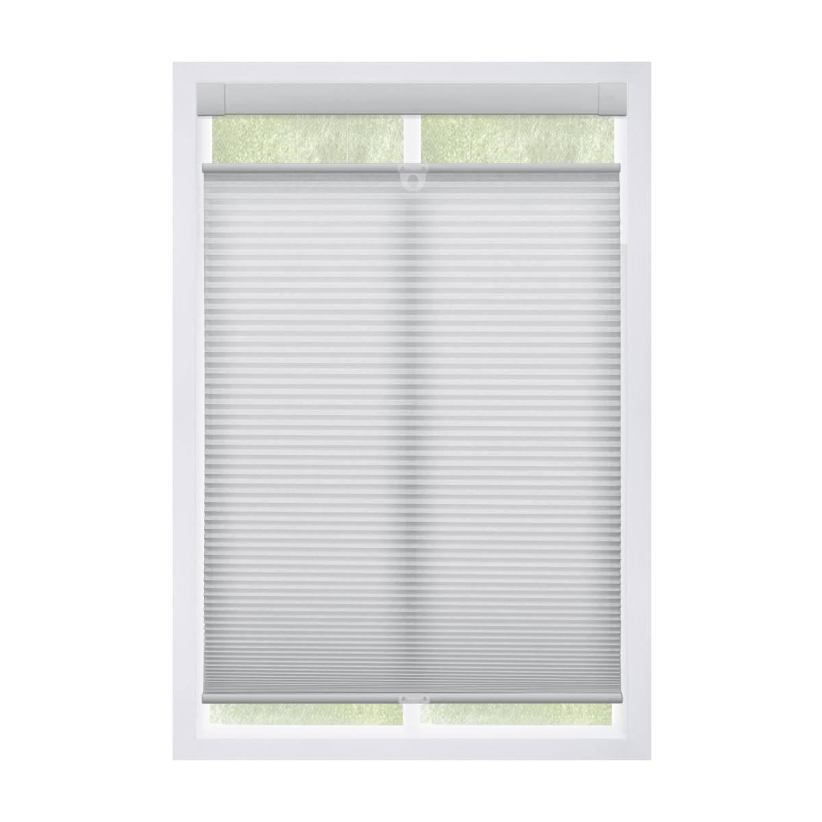 2EGR330640 No Drill EZ Grip Top-Down Bottom-Up Light Filtering Cellular Shade, Gray, 33' W x 64' H