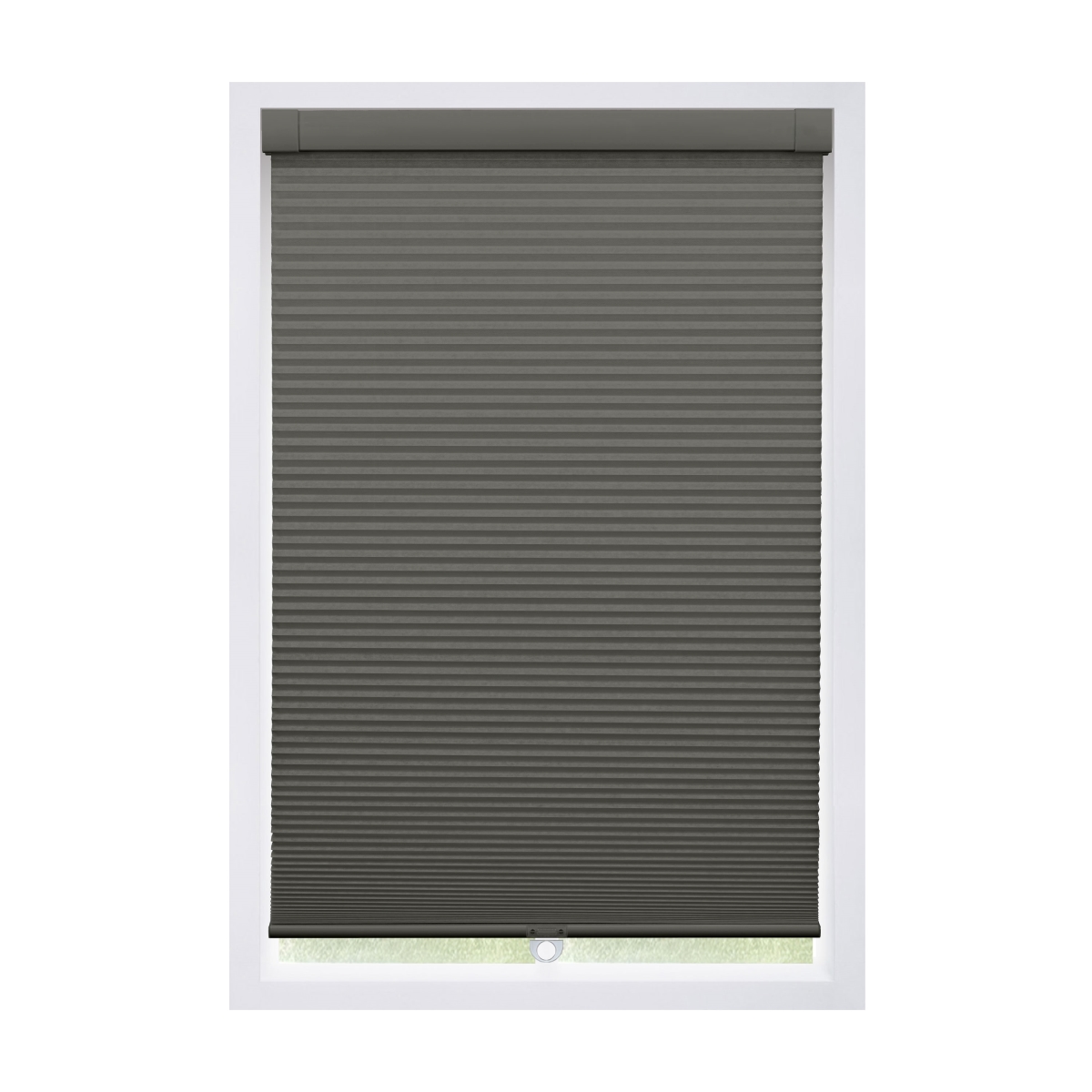 2DBK360480 No Drill EZ Grip Blackout Cellular Shade, Black, 36' W x 48' H