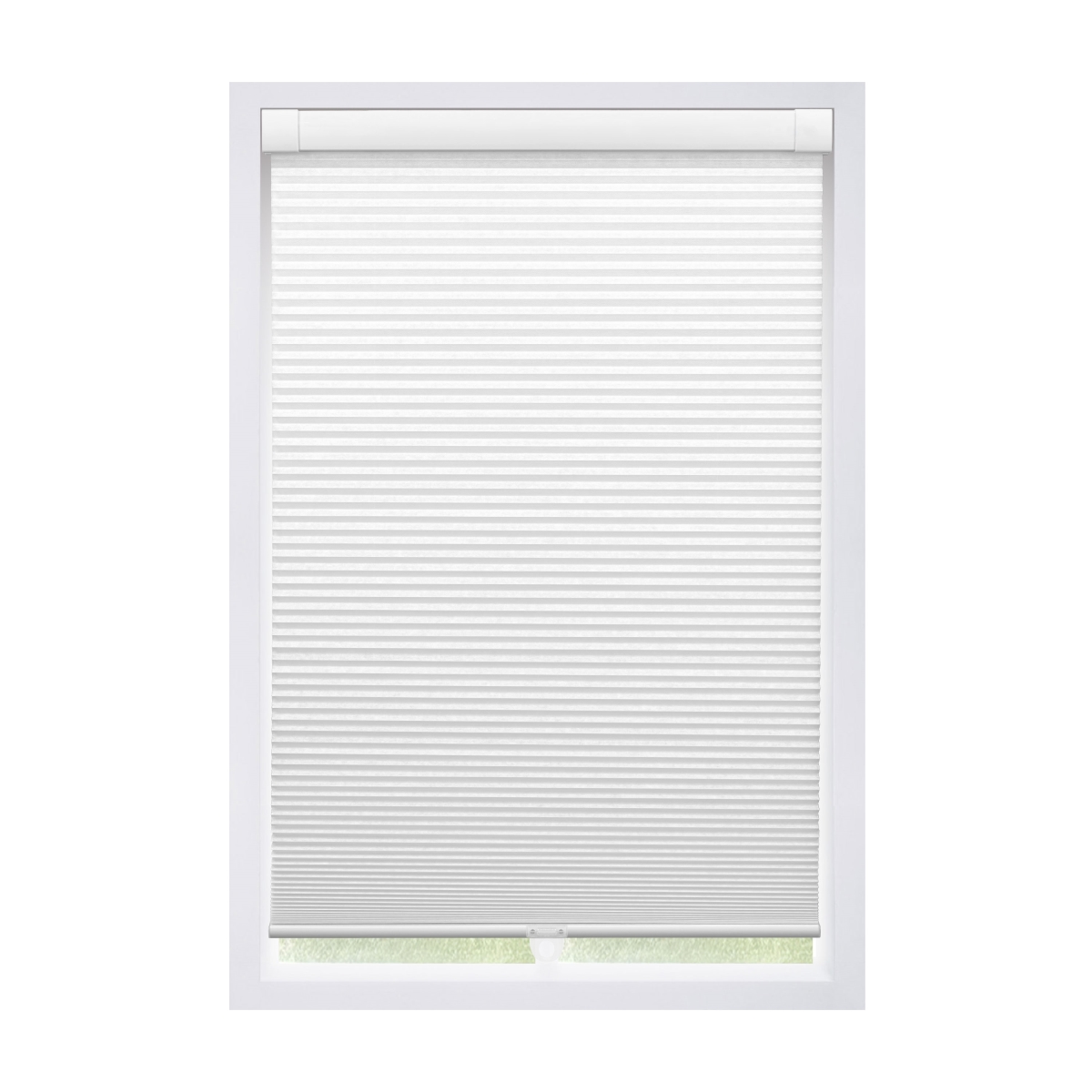 2DWT290640 No Drill EZ Grip Blackout Cellular Shade, White, 29' W x 64' H