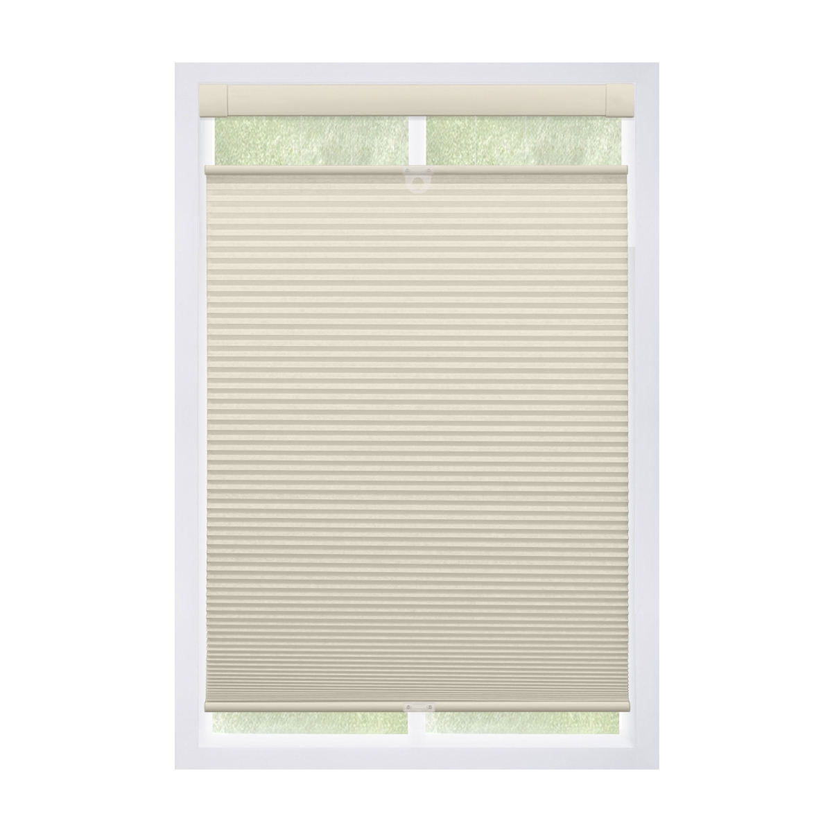 2FBG240640 No Drill EZ Grip Top-Down Bottom-Up Blackout Cellular Shade, Beige, 24' W x 64' H
