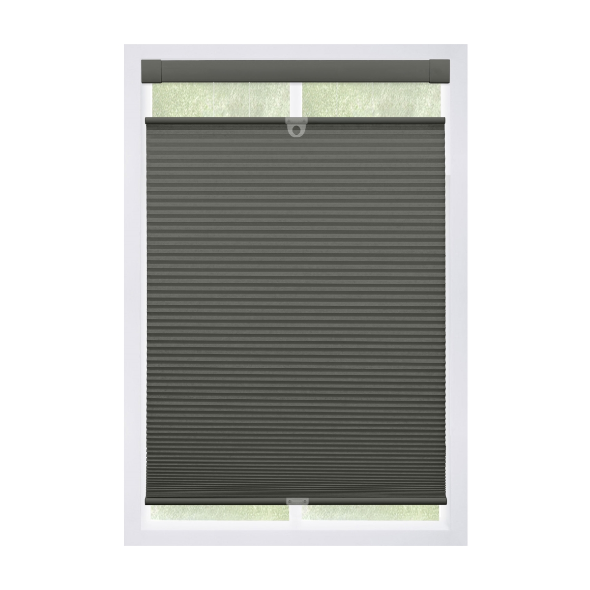 2FBK410640 No Drill EZ Grip Top-Down Bottom-Up Blackout Cellular Shade, Black, 41' W x 64' H