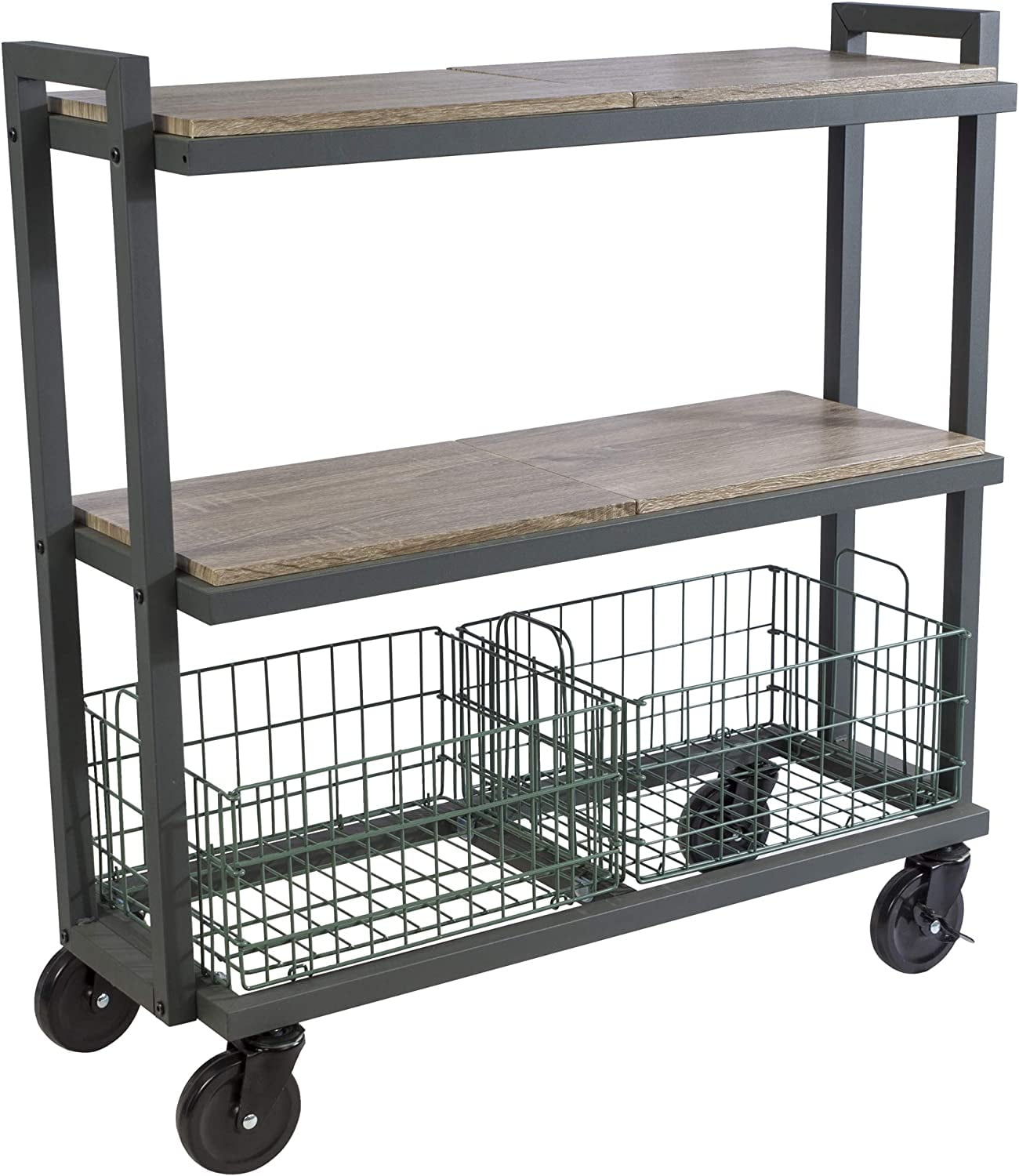 Picture of Atlantic 23350330 3 Tier Cart System Wide&#44; Green
