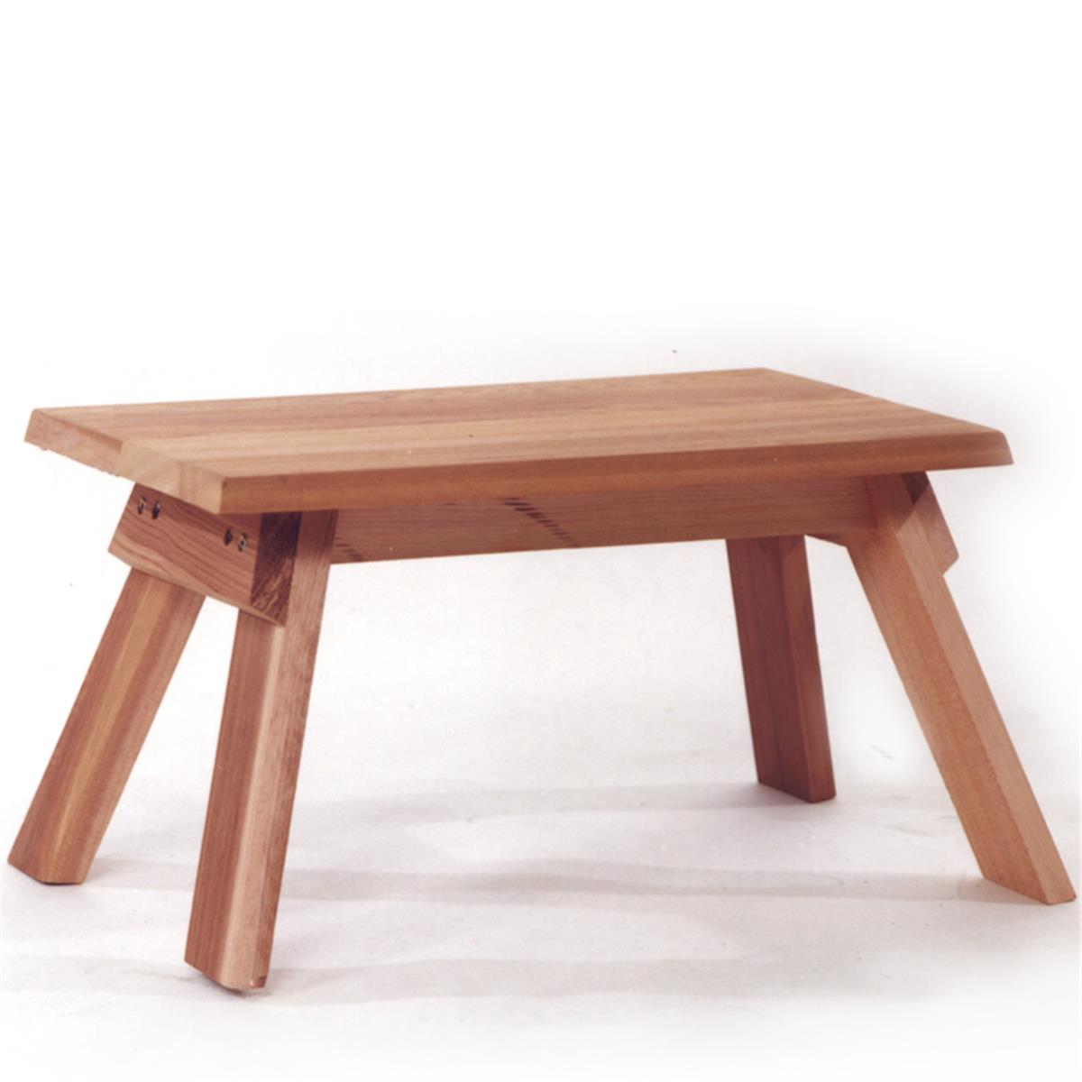 Picture of All Things Cedar CF18 Cedar Footstool for the Backyard Deck