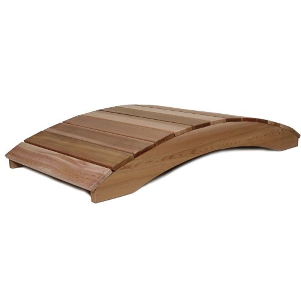 6 ft. Solid Beam Cedar Garden Bridge