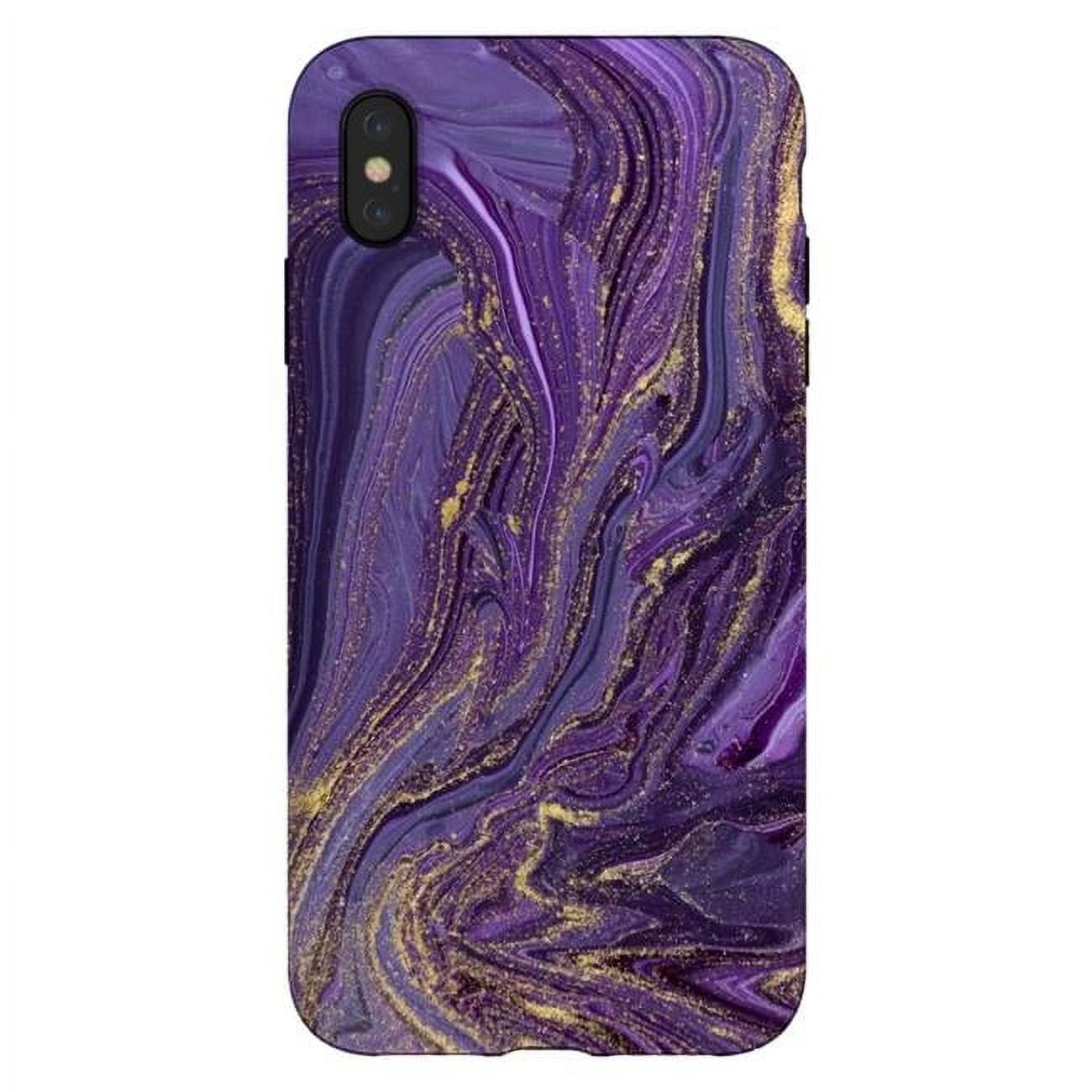 Picture of ArtsCase AC-00364977 Purple & Gold Tough Case Marble for iPhone XS Max