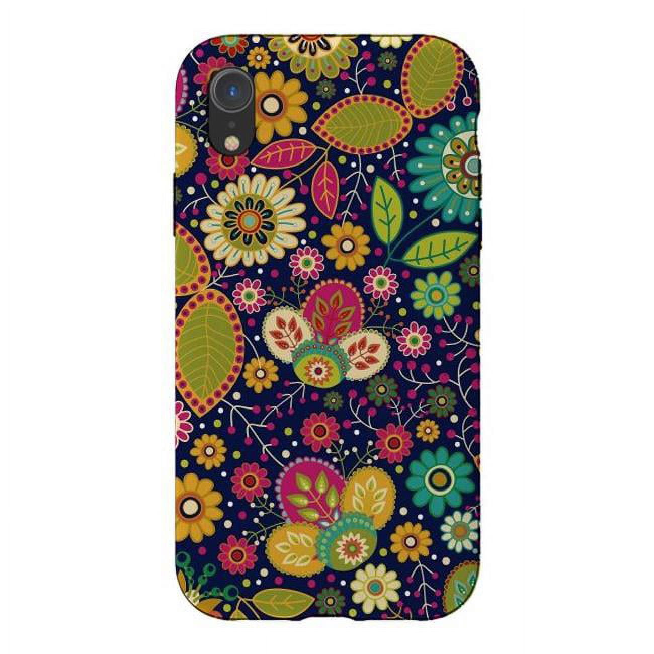 Picture of ArtsCase AC-00365002 Pretty Green Multicolor Flowers Phone Case for iPhone XR