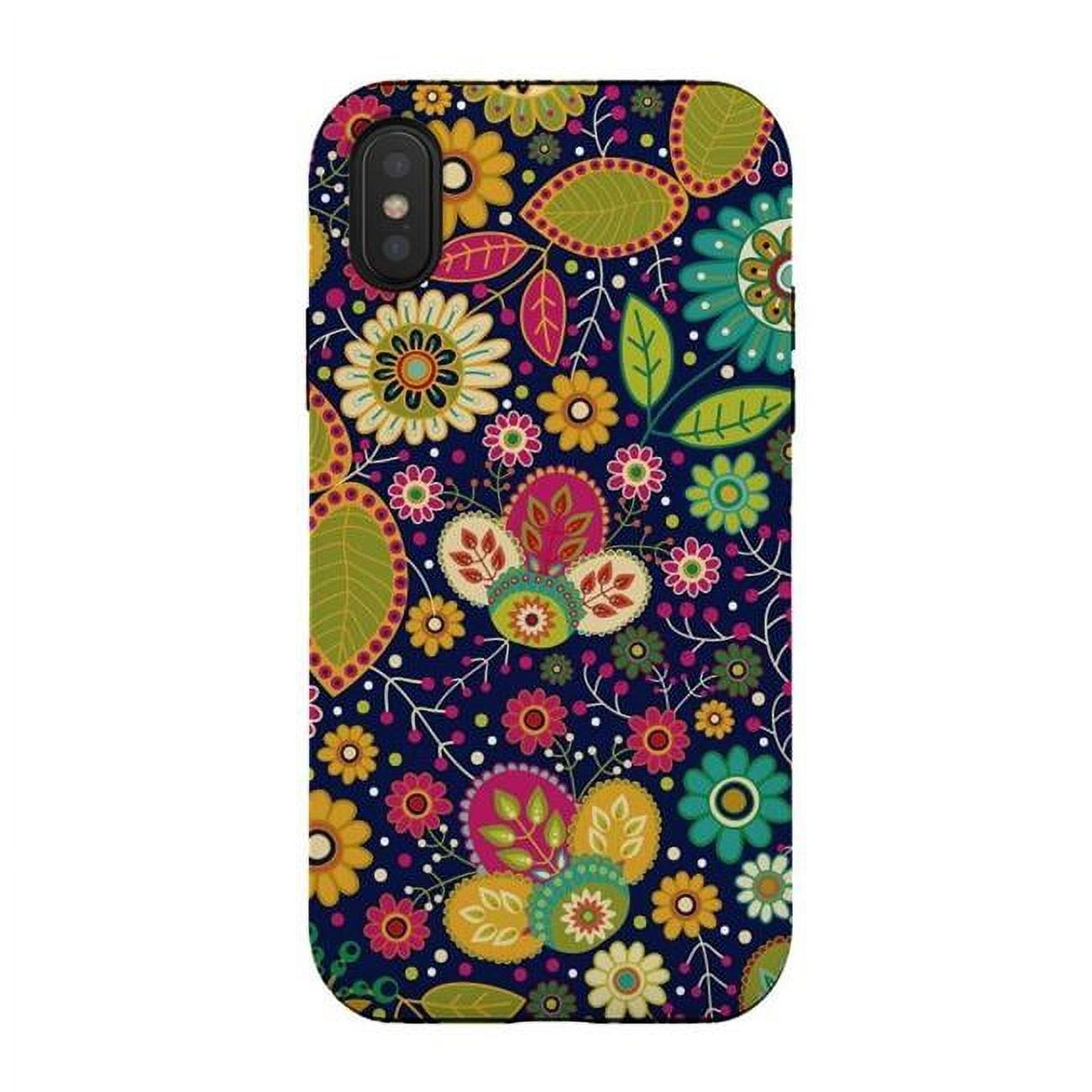 Picture of ArtsCase AC-00364998 Pretty Green Multicolor Flowers Case for iPhone XS & X