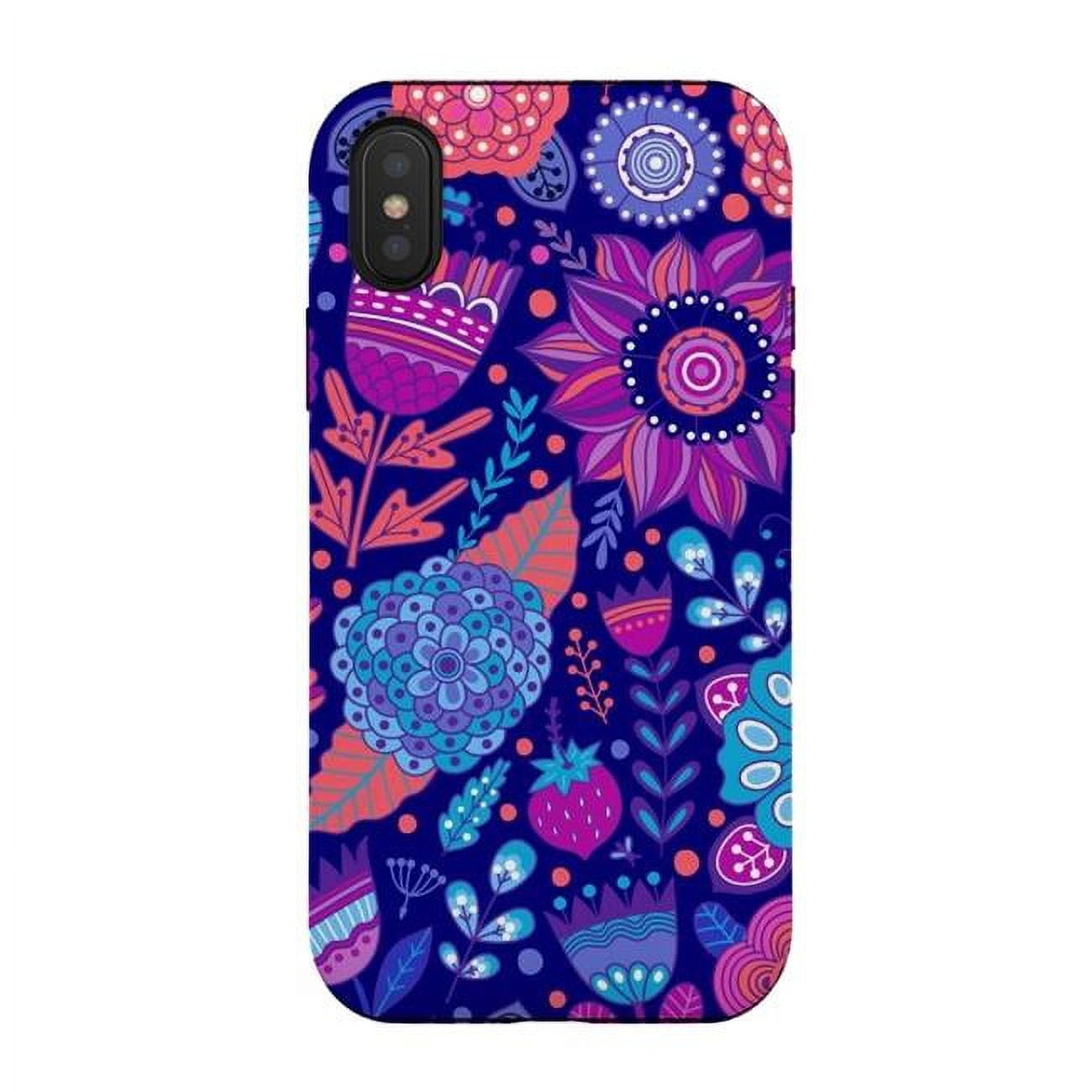 Picture of ArtsCase AC-00364363 Spring in Purple & Blue Case for iPhone XS & X