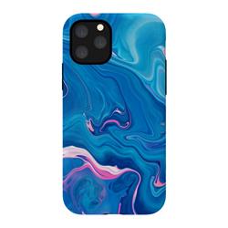AC-00565709 Abstract Marble Painting Blue Pink Orange for Strong Fit Apple iPhone 11 Pro Case