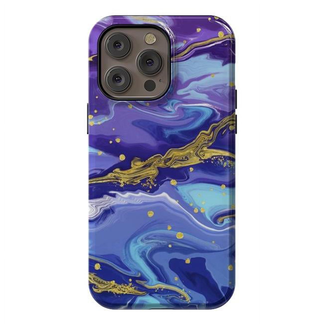 StrongFit Designer Cases for iPhone 14 Pro Max, Blue Marble