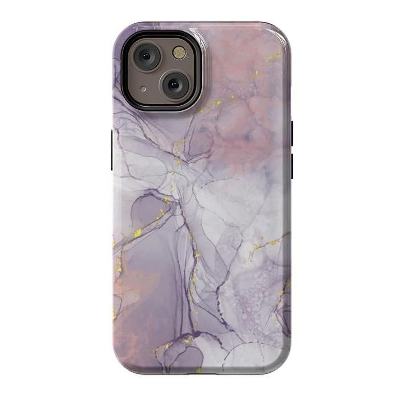 StrongFit Designer Cases for iPhone 14, Purple Acuarela