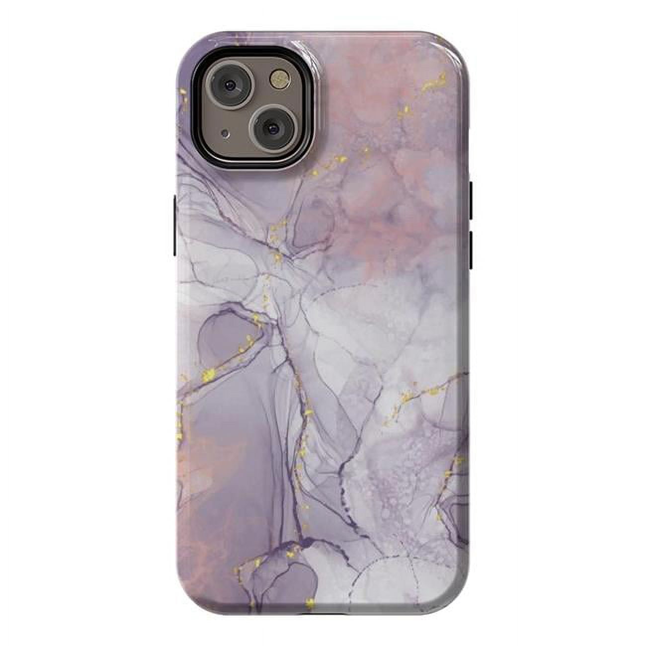 StrongFit Designer Cases for iPhone 14 Plus, Purple Acuarela