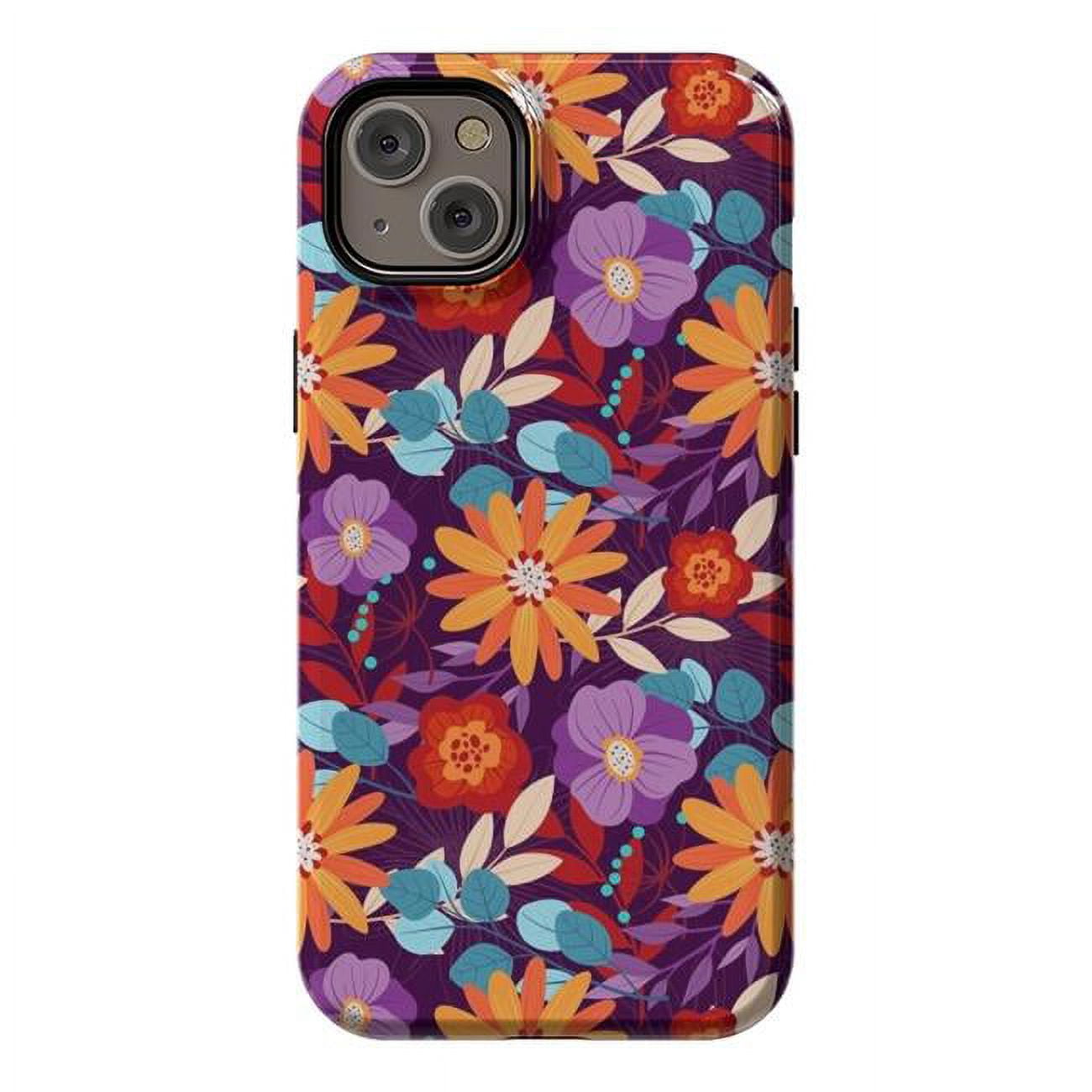 StrongFit Designer Cases for iPhone 14 Plus, Orange - Serenety