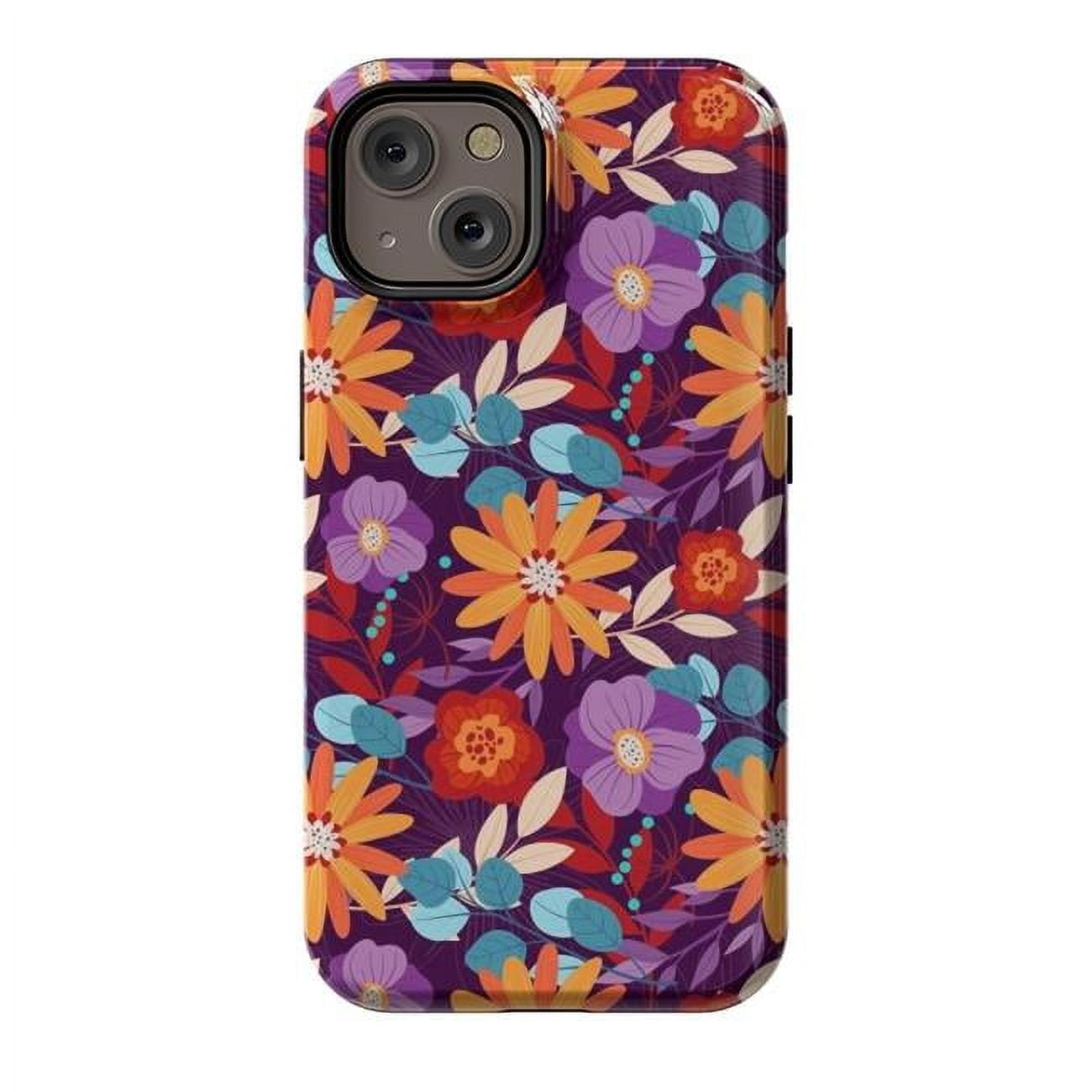 StrongFit Designer Cases for iPhone 14, Orange - Serenety