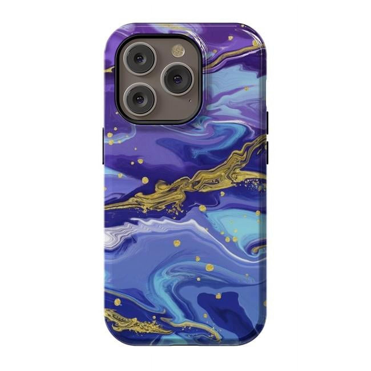 StrongFit Designer Cases for iPhone 14 Pro, Blue Marble