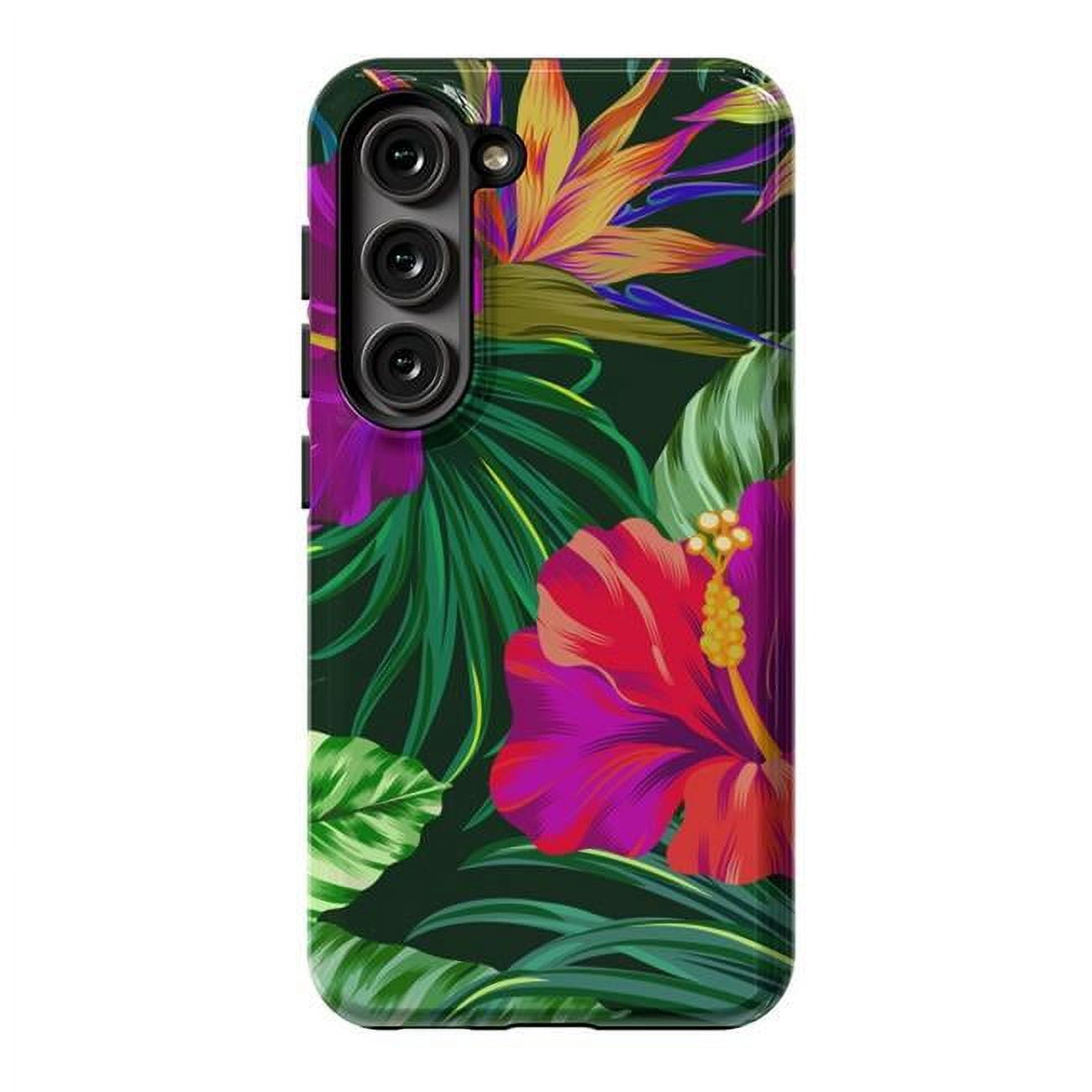 Picture of ArtsCase AC-02278747 Cute Tropical Floral Pattern XVI Strong Fit Designer Cases for Galaxy S23