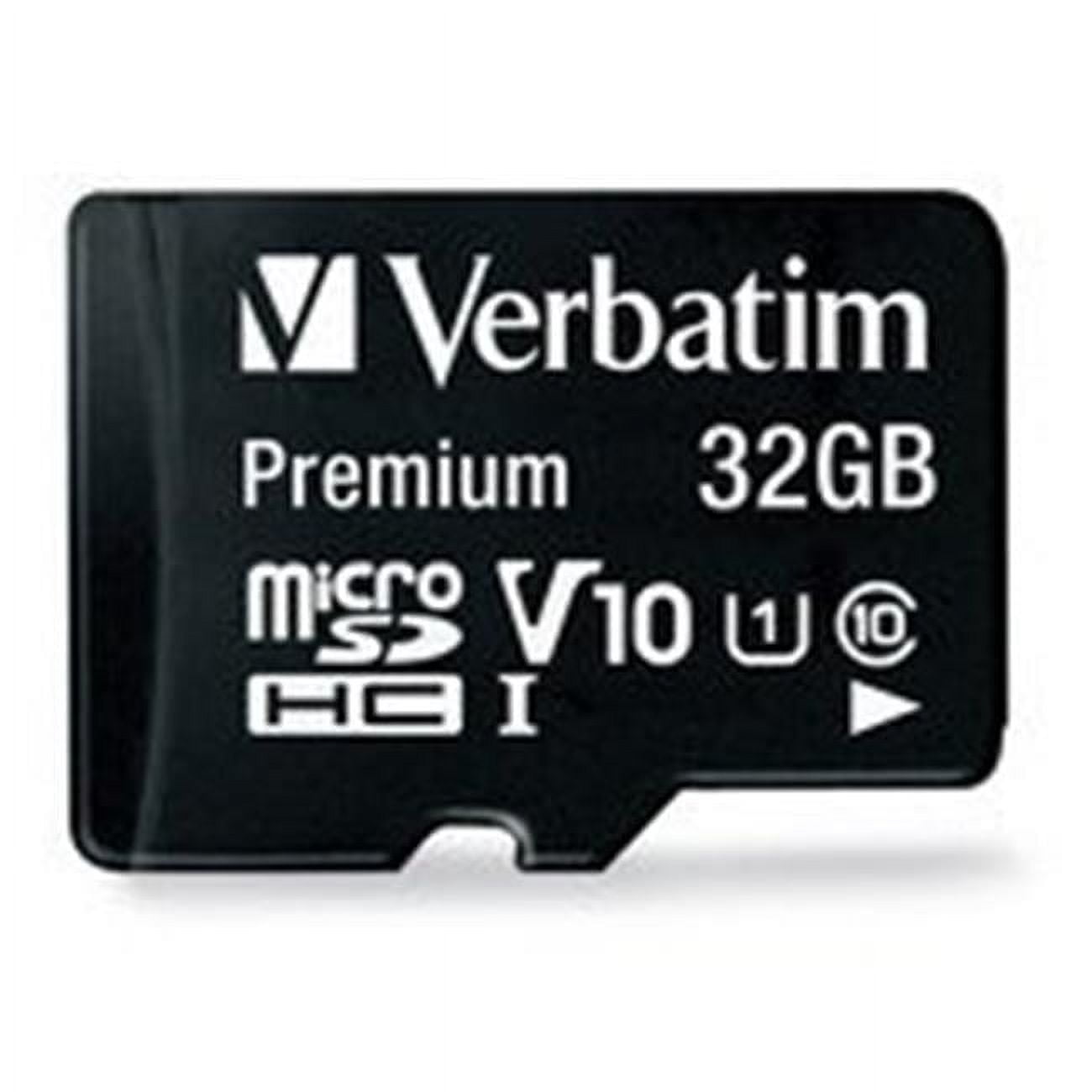 Picture of Verbatim VERC99117 32GB Premium MicroSDHC Flash Memory Card