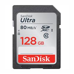 128GB C10, U1, UHS 100Mbs Ultra Sdhc Memory Card -  SanDisk, SA25331