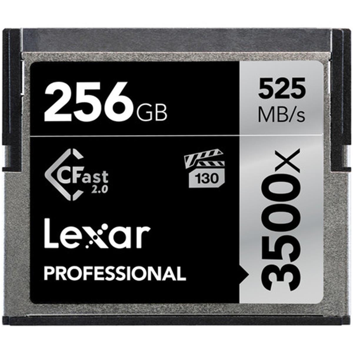 Picture of Lexar LC256CRBNA3500 256GB Professional 3500x CFast 2.0 Memory Card