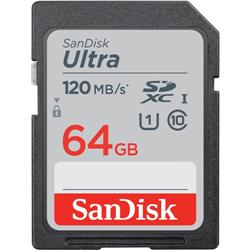 Picture of SanDisk SDSDUN4-064G-AN6IN 64GB Ultra UHS-I SDXC Memory Card - Class 10 & UHS-I&#44; 120MBs
