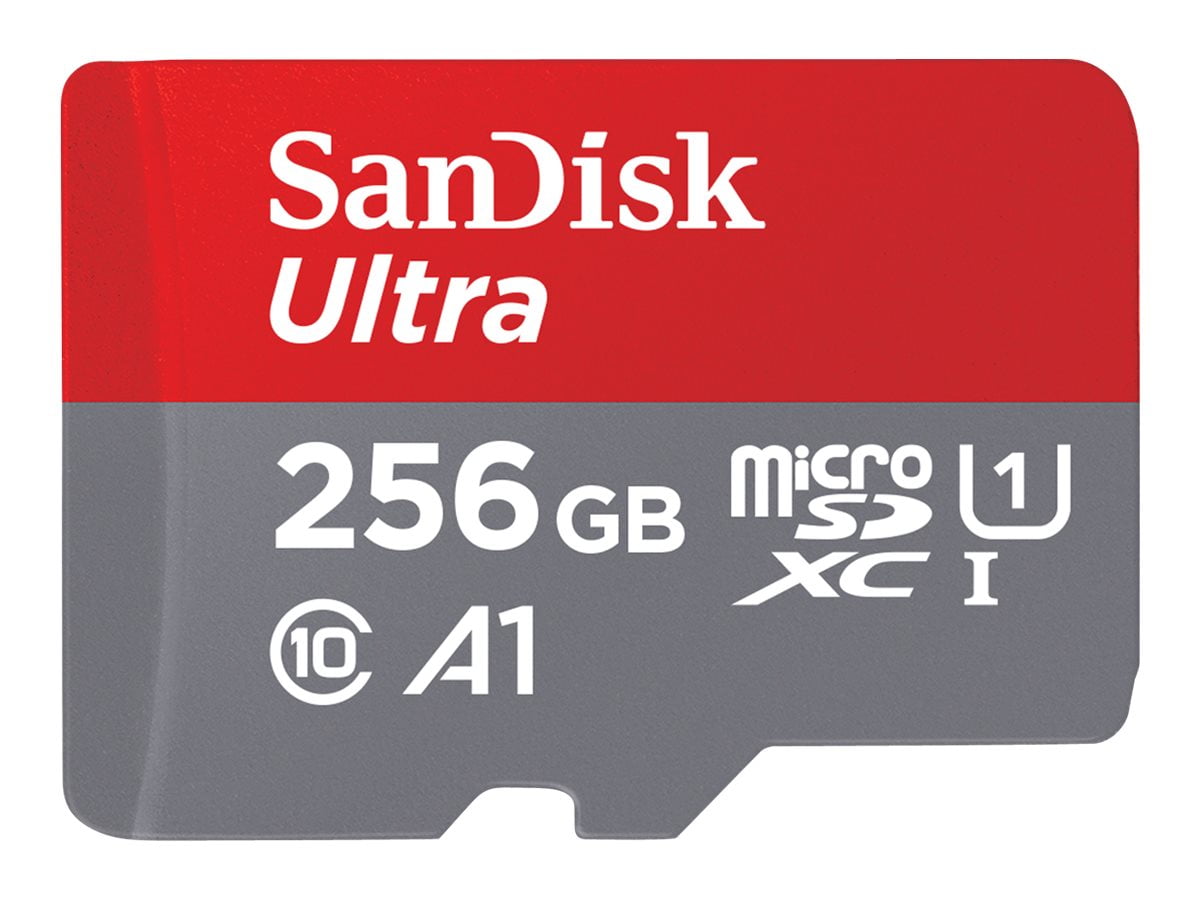 Picture of SanDisk SDSQUA4-256G-AN6MA 256GB Ultra UHS-I microSDXC Memory Card with Adapter - 120MBs & C10&#44; UHS & U1&#44; A1