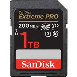 Picture of SanDisk SDSDXXD-1T00-ANCIN 1TB, UHS-I, Up to 200MBs Read Speeds Extreme Pro SDXC Memory Card