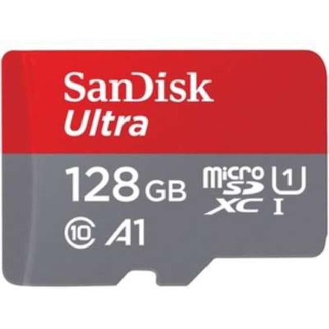 SDSQUAB-128G-AN6IA 128GB 140MBs C10 UHS U1 & A1 Ultra MicroSDHC Memory Card with Adapter -  SanDisk