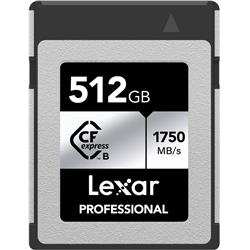 Picture of Lexar LCXEXSL512G-RNENG 512GB Type B Silver Series Professional CFexpress Card