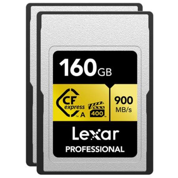 Picture of Lexar LCAGOLD160G-R2ENG 160GB&#44; CFexpress Type A Card - Pack of 2