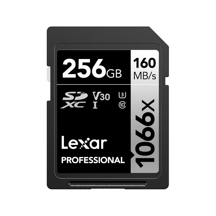 Picture of Lexar LSD1066256G-B2NNU Professional SDXC 1066 x 256GB Class 10 Memory Card - Pack of 2
