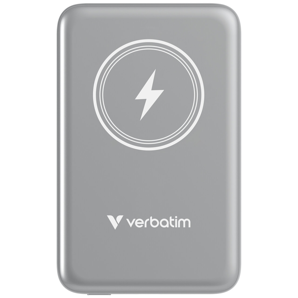 Picture of Verbatim 32249 10000 mAh Charge-N-Go Magnetic Wireless Power Bank&#44; Gray