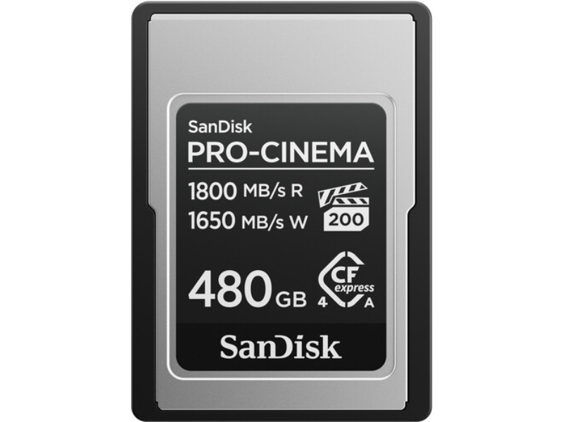 SDCFEA-480G-GN4NN 480 GB PRO-CINEMA RPD2 VPG200 Express Type A Memory Card