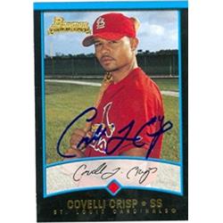 Picture of Autograph Warehouse 344475 Coco Crisp Signed Baseball Card - St. Louis Cardinals Indians Athletics Legend 2001 Bowman Rookie No. BDP49