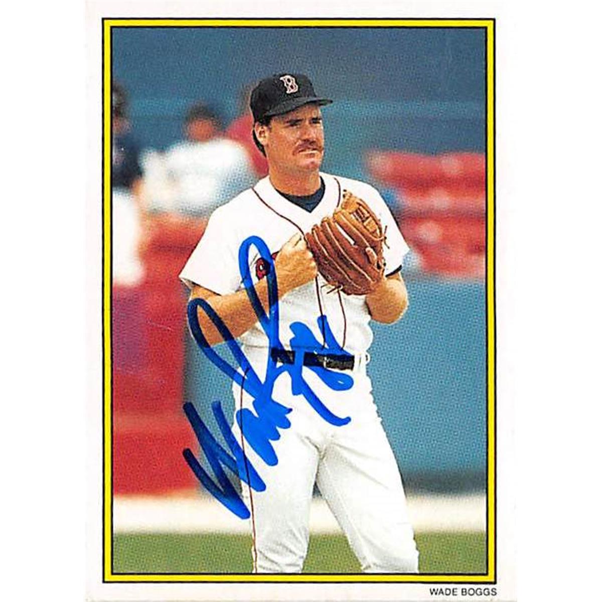Picture of Autograph Warehouse 344658 Wade Boggs Autographed Baseball Card - Boston Red Sox 1989 Topps No. 5 All Star Collectors Edition